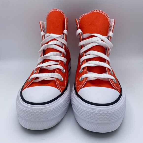 Converse Chuck Taylor All Star Hi Top Poppy Orange - Picture 3 of 8